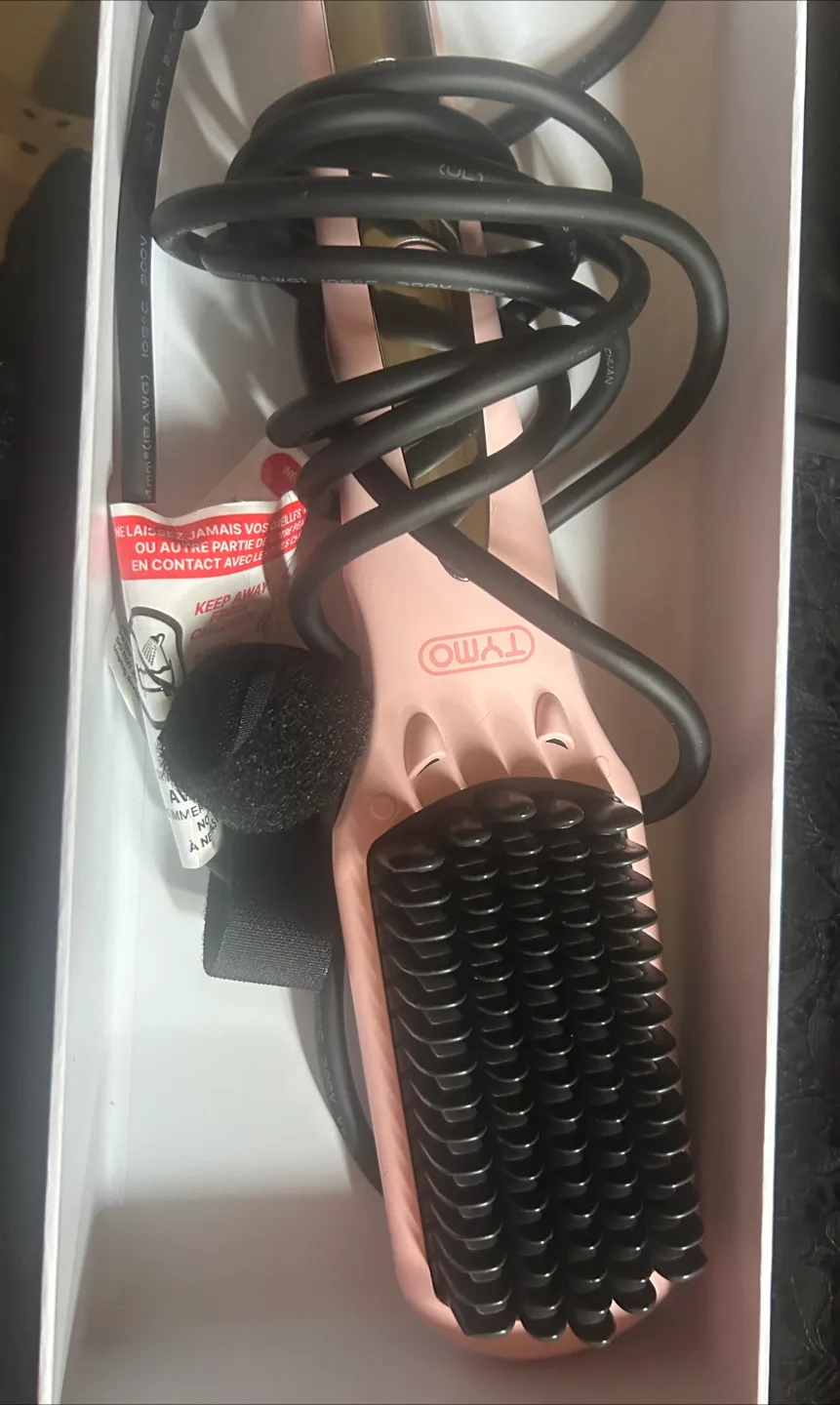 TYMO Hair Straightener Brush - Ionic Plus, Pink thumbnail