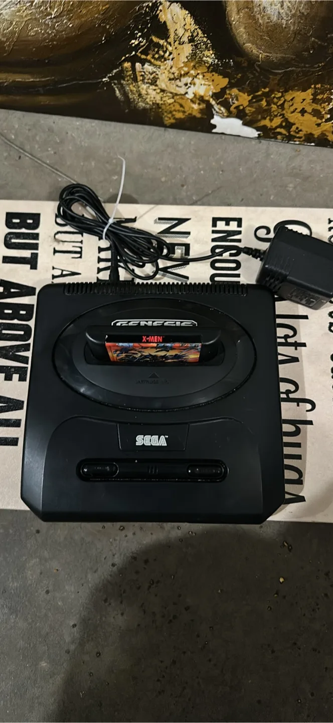 Sega Genesis Console with X-Men Game thumbnail