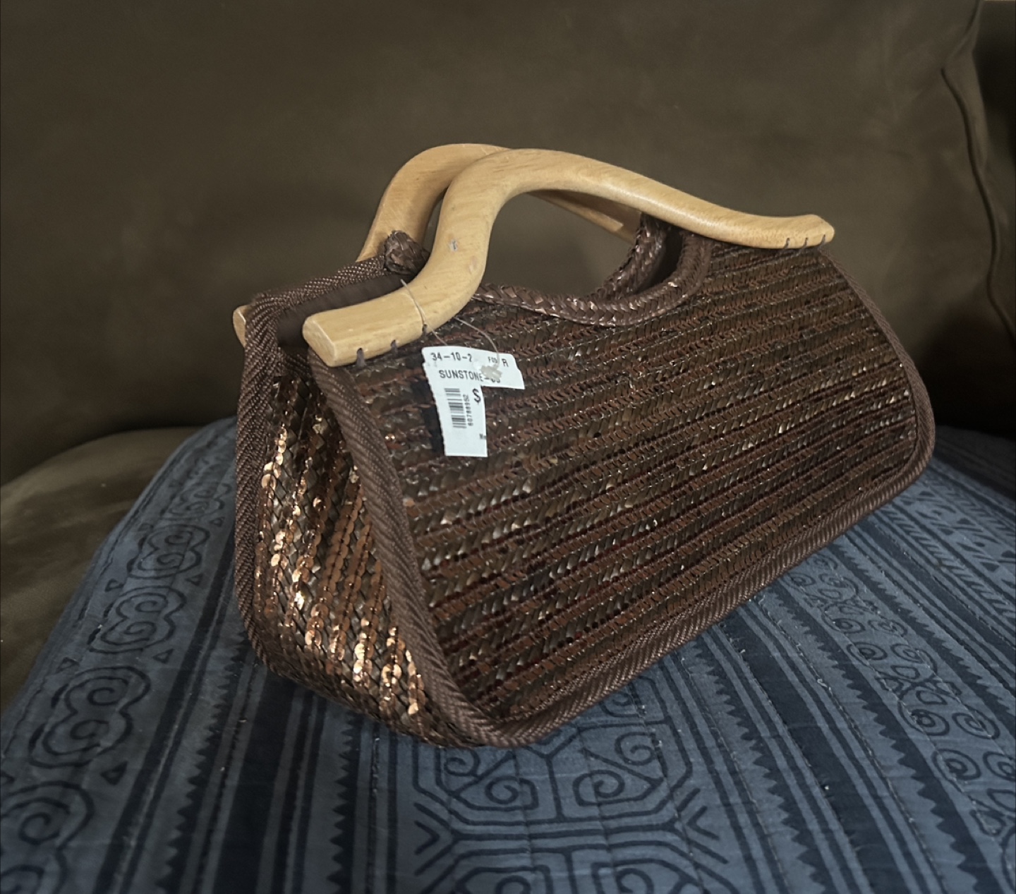 ALDO Brown Woven Handbag - photo 2
