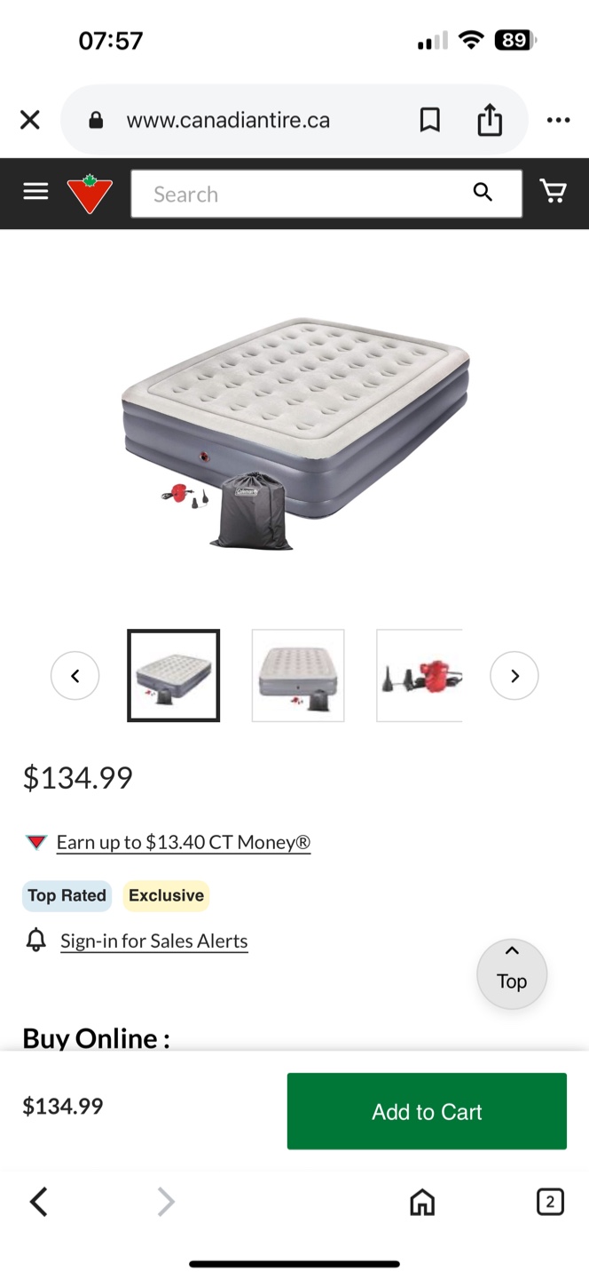 Coleman Queen Raised Quickbed Air Mattress - photo 2