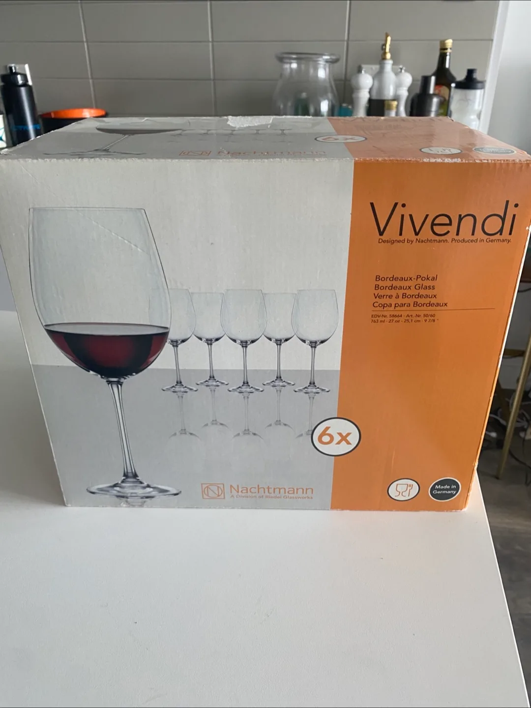 BNIB Nachtmann Viviendi 6 Red Wine Glasses thumbnail