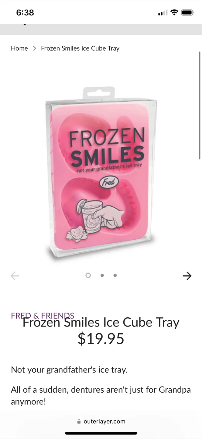 Frozen Smiles Teeth/Denture Ice Cube Tray thumbnail