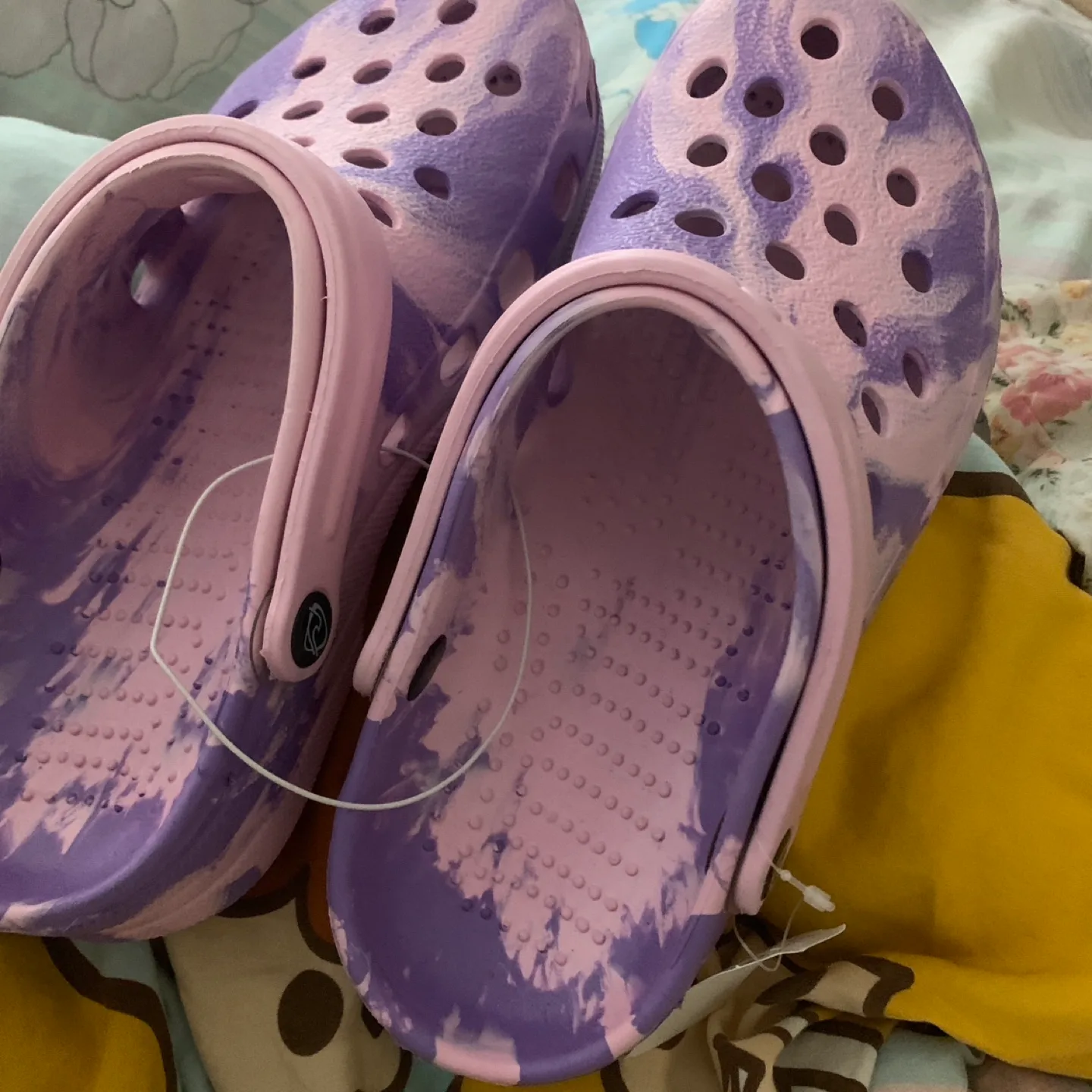 Purple and Pink Swirl Clogs 🧡 thumbnail
