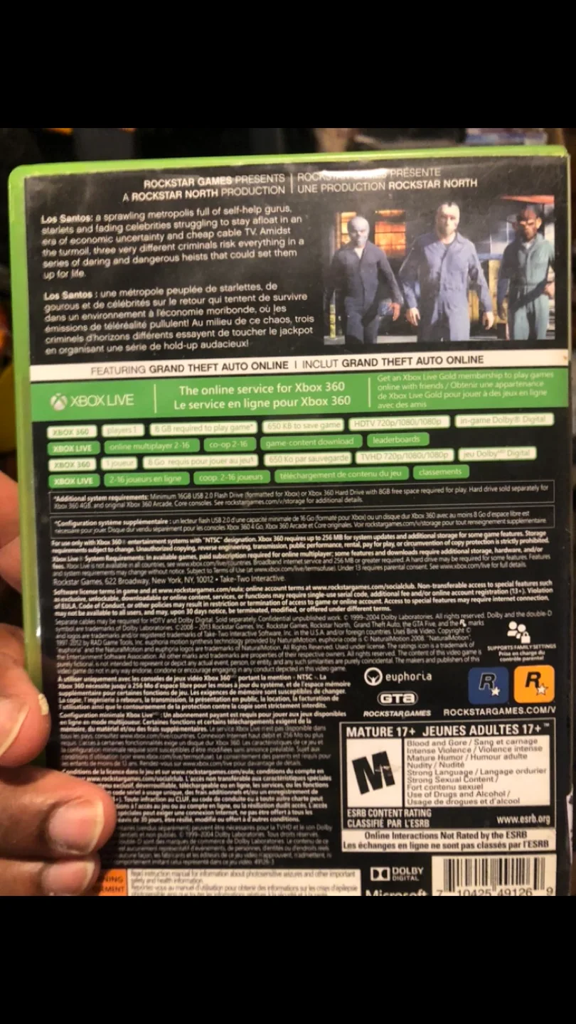 Grand Theft Auto Five (GTA V) for Xbox 360 image indicator(2)
