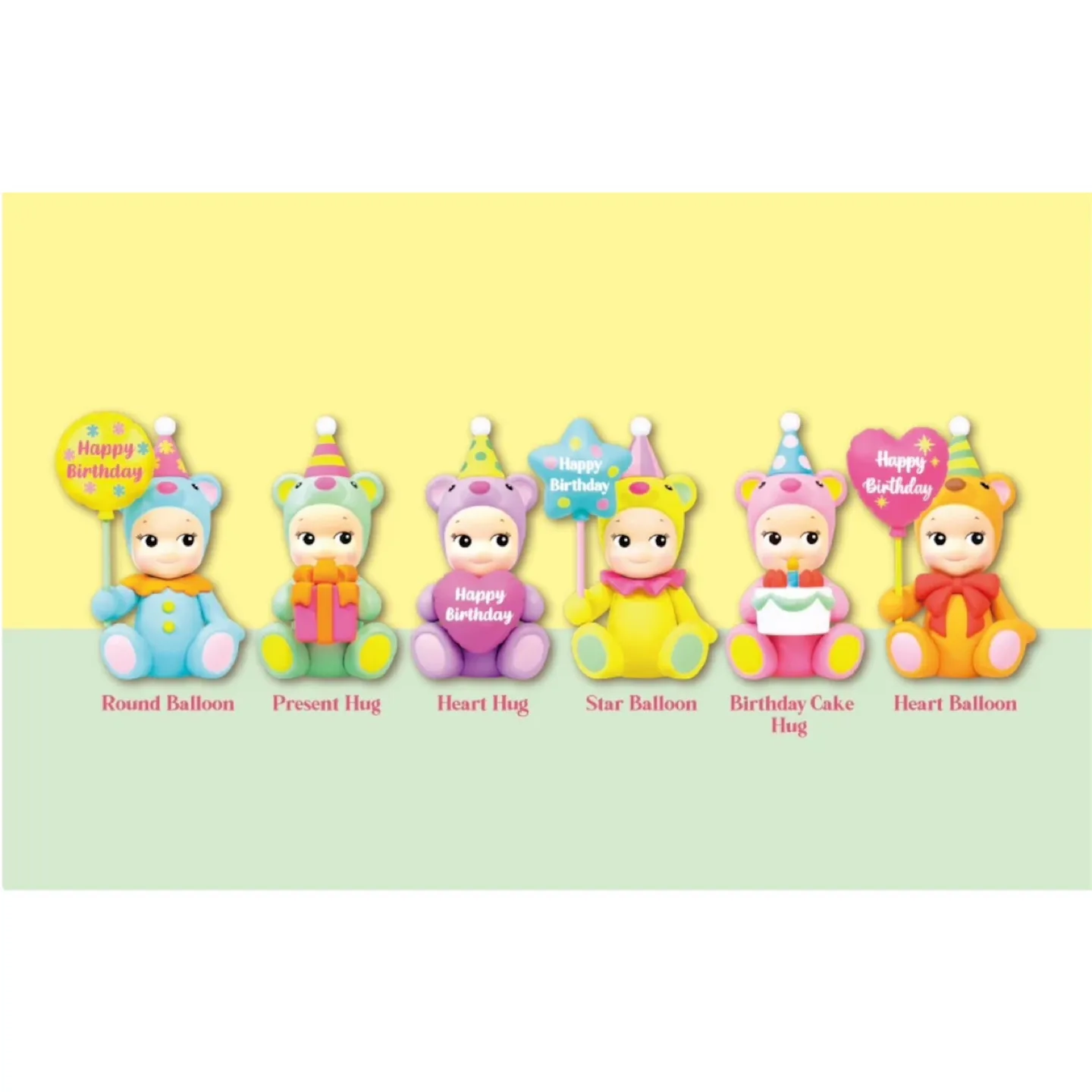 Sonny Angel Birthday Gift Bear Heart Balloon Figurine Blind Box image indicator(8)