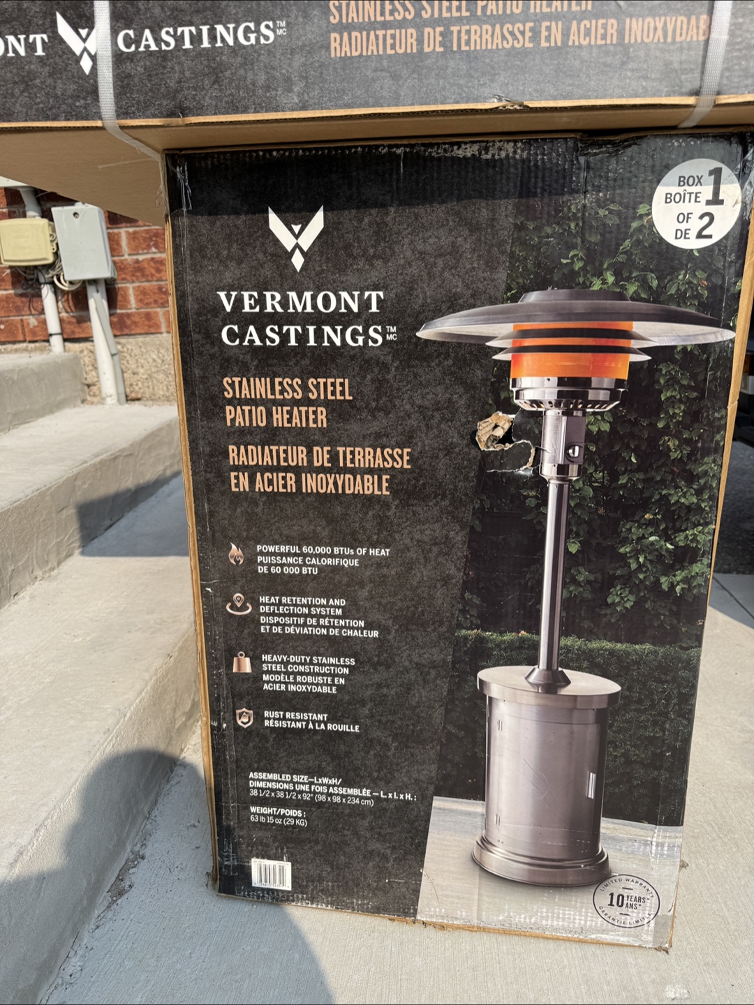 Vermont Castings Stainless Steel Patio Heater - NEW - photo 2