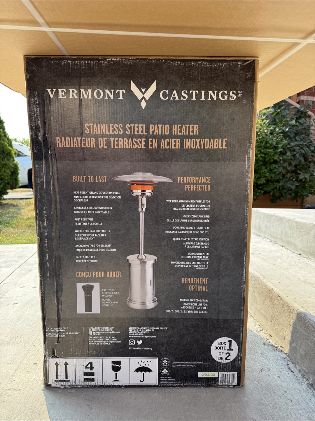 Vermont Castings Stainless Steel Patio Heater - NEW - photo 3
