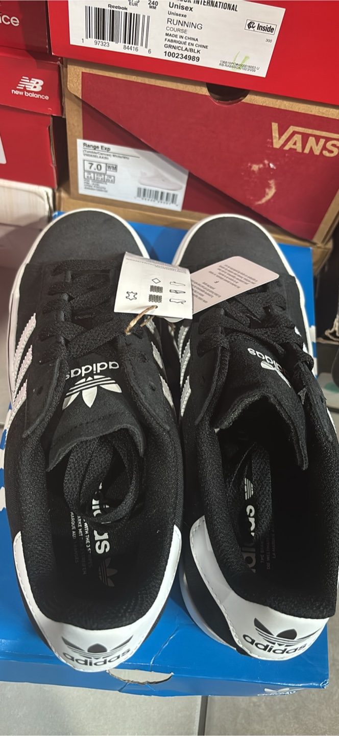 Adidas Campus Vulc J - Size 6 - Black/White - photo 2