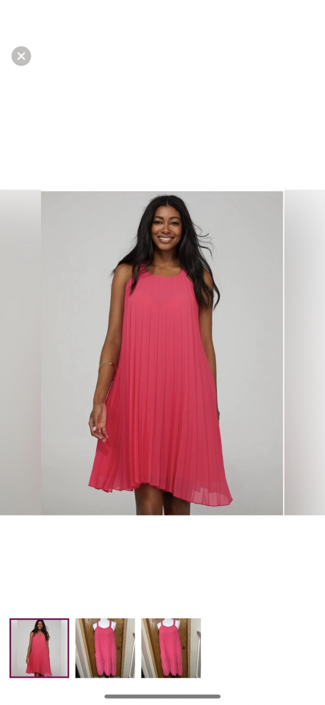 All over pleated chiffon dress - photo 2