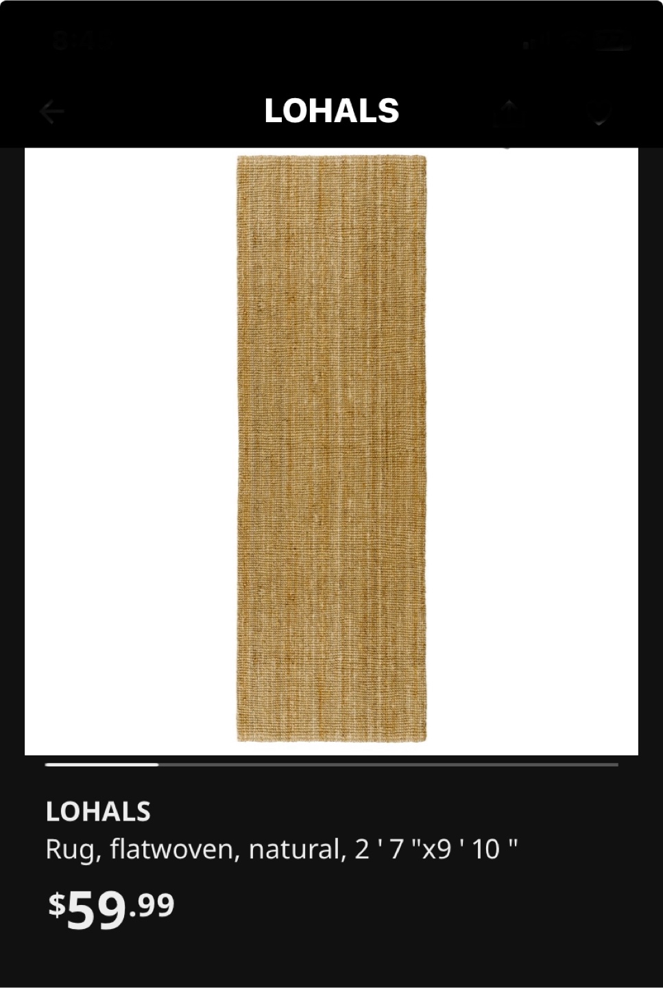 Area Rug and Runner - Jute Natural Fibers - photo 3