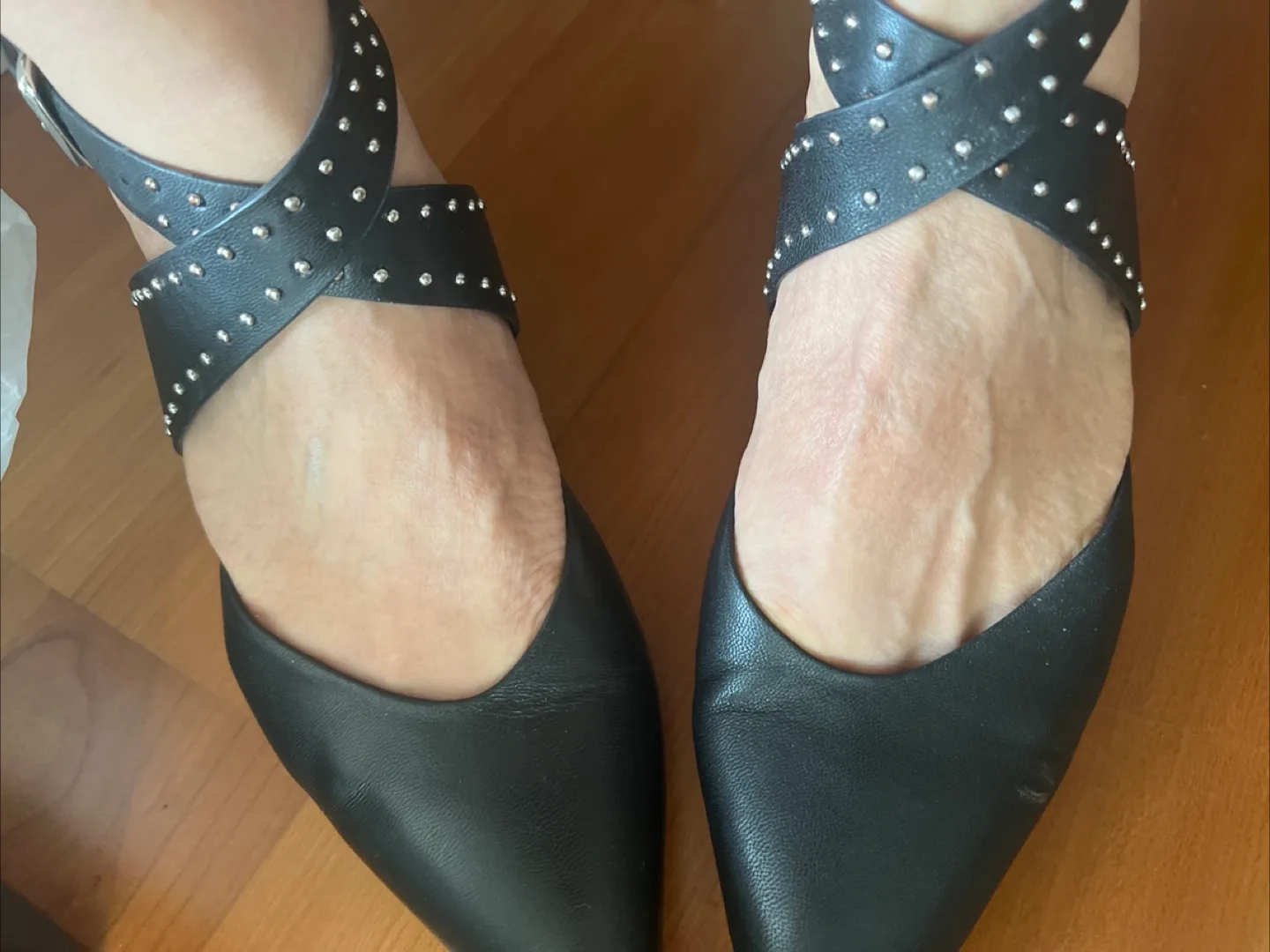 Sol Sana Studded Black Heels Sandals- Like New image indicator(3)