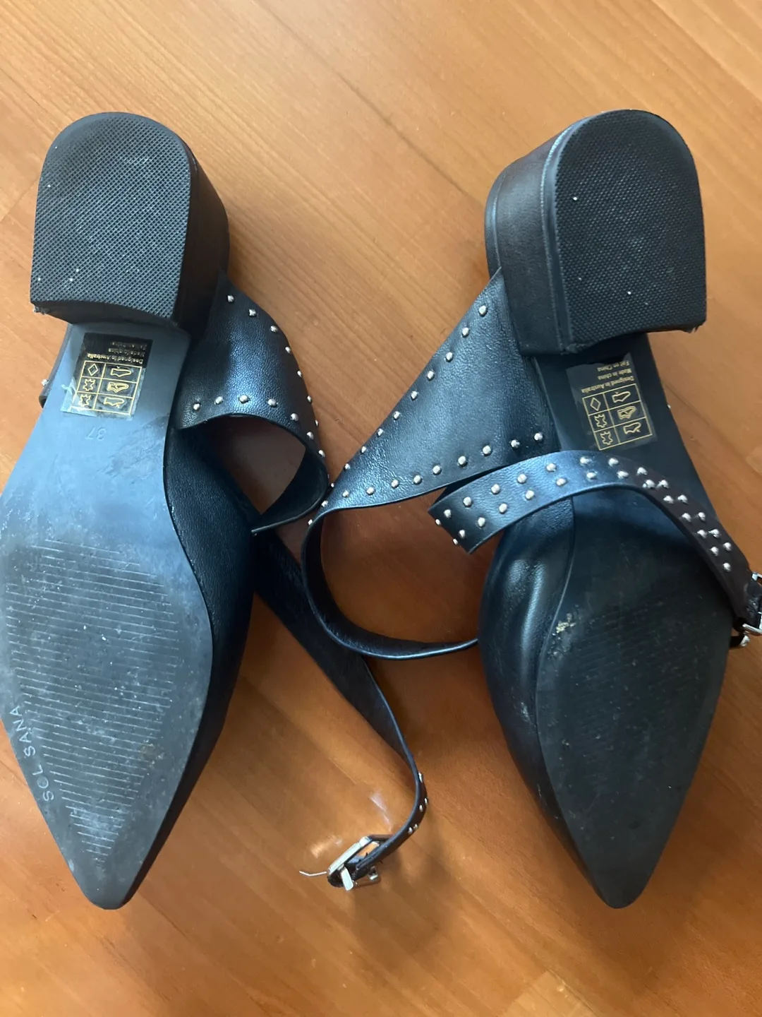 Sol Sana Studded Black Heels Sandals- Like New image indicator(5)