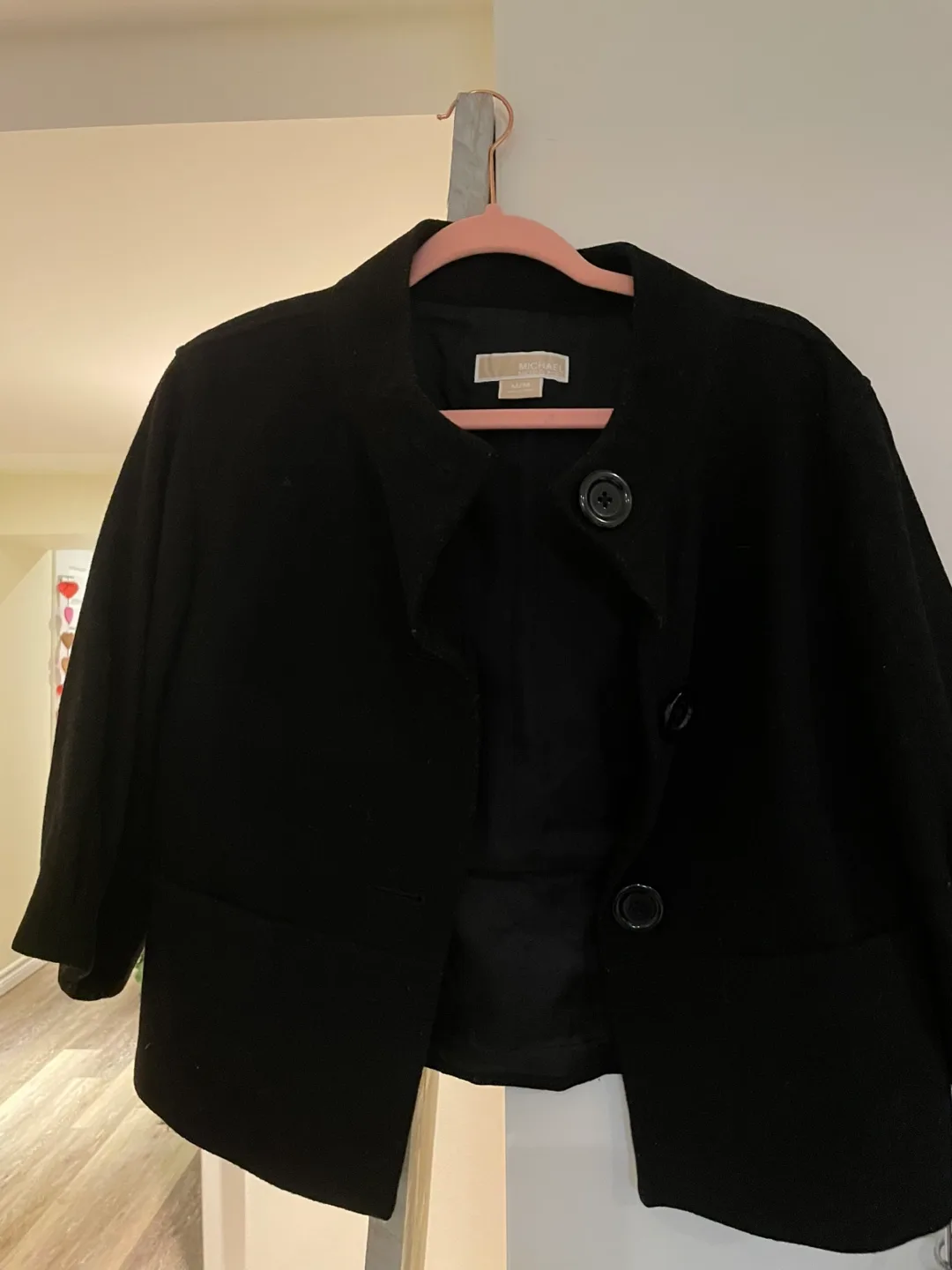 Michael Michael Kors Black Jacket - Size M thumbnail