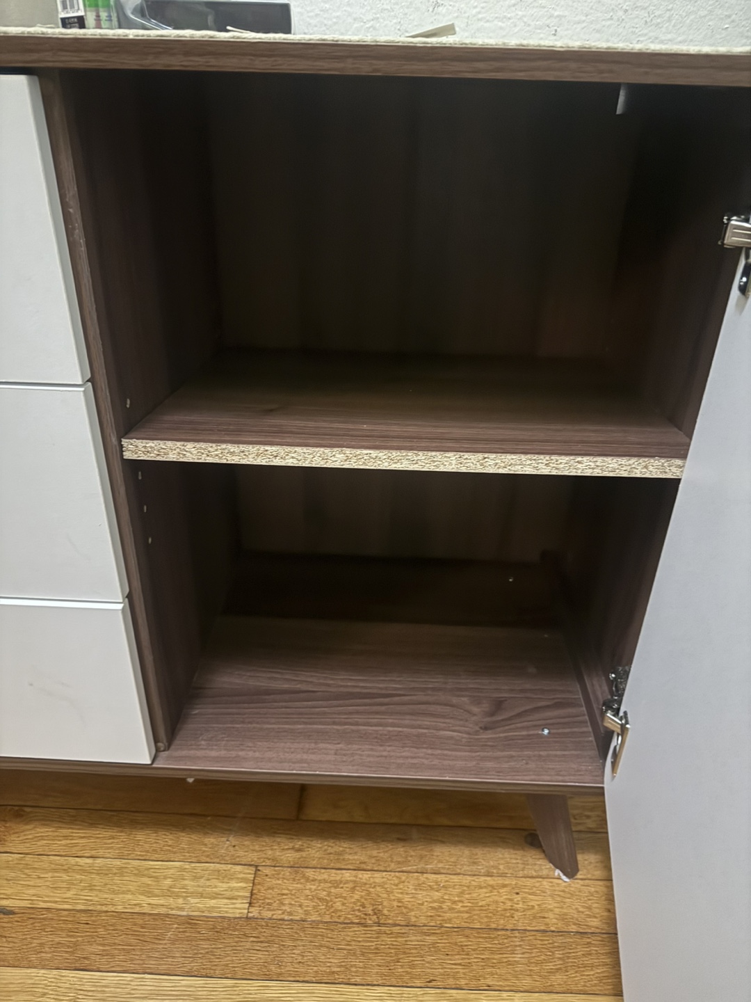 White & Brown Wood Credenza - photo 5