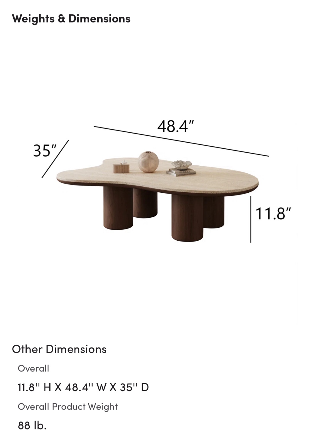 Masiyah Cloud Coffee Table 48.4"x35" - photo 5