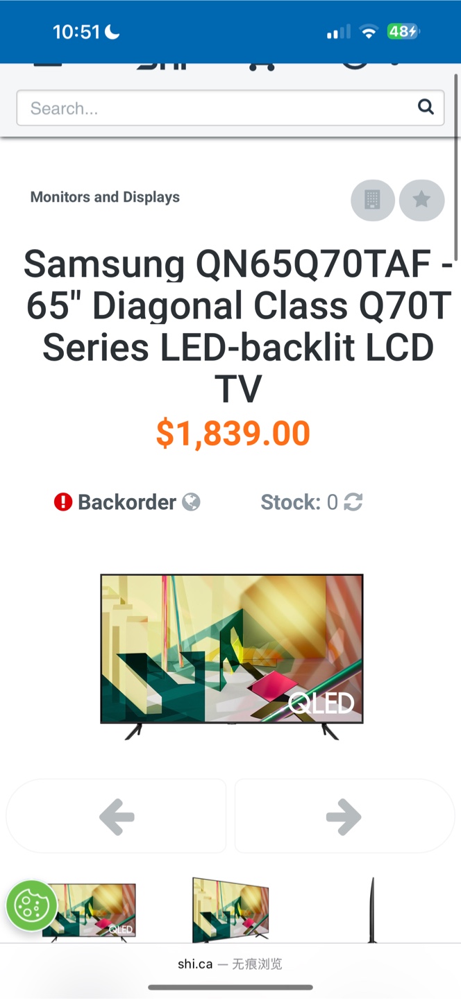 Samsung QN65Q70TAF 65" Q70T Series LED TV - photo 2