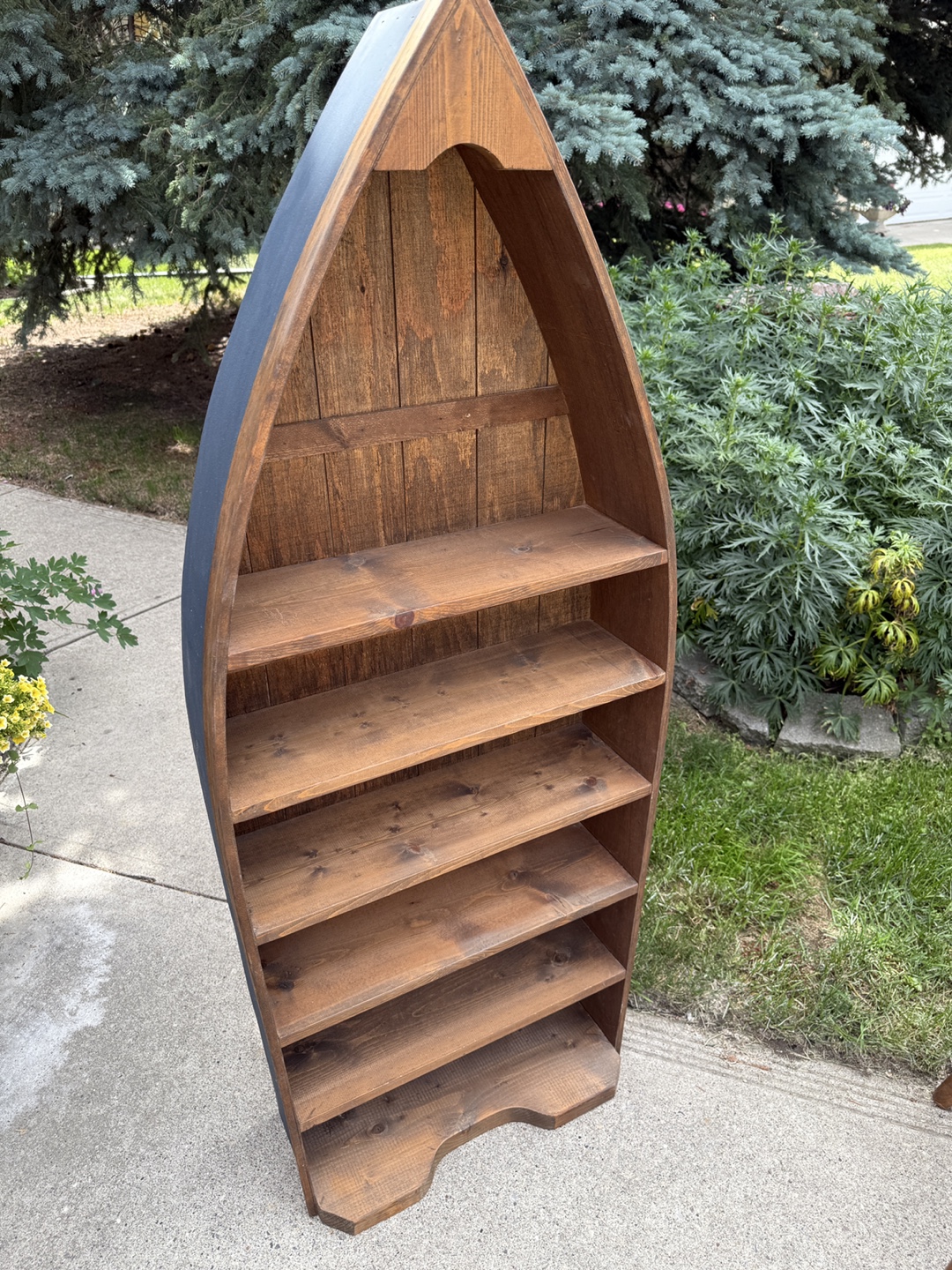 Wooden Boat Shelf