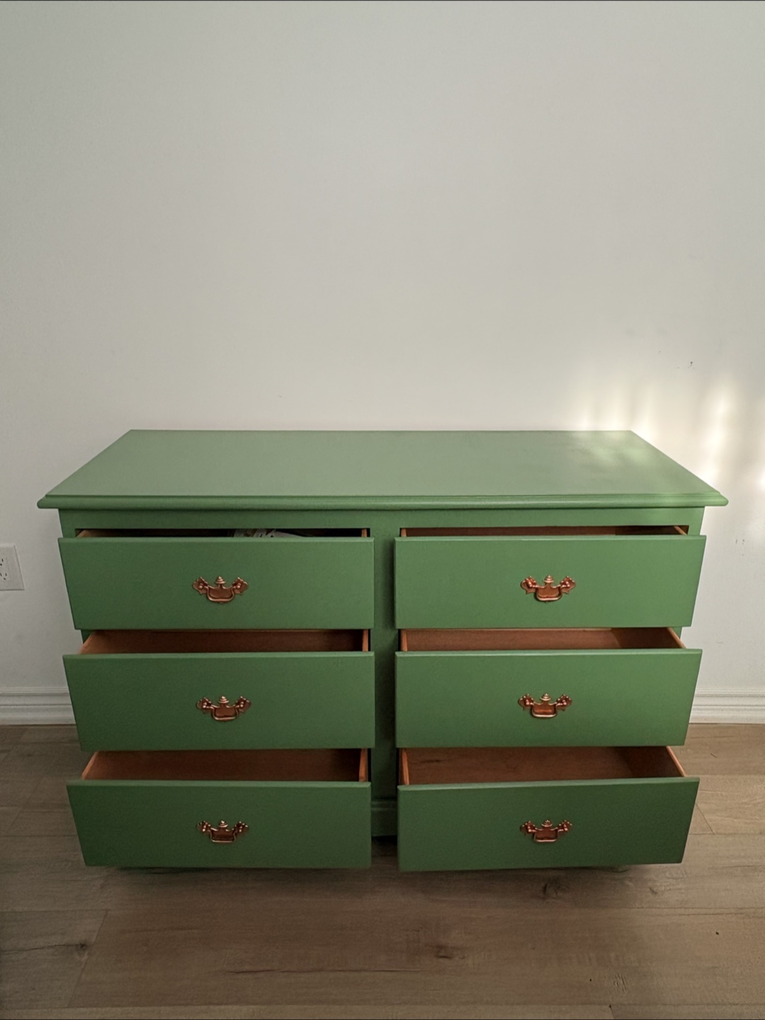 Green 6-Drawer Dresser - photo 5