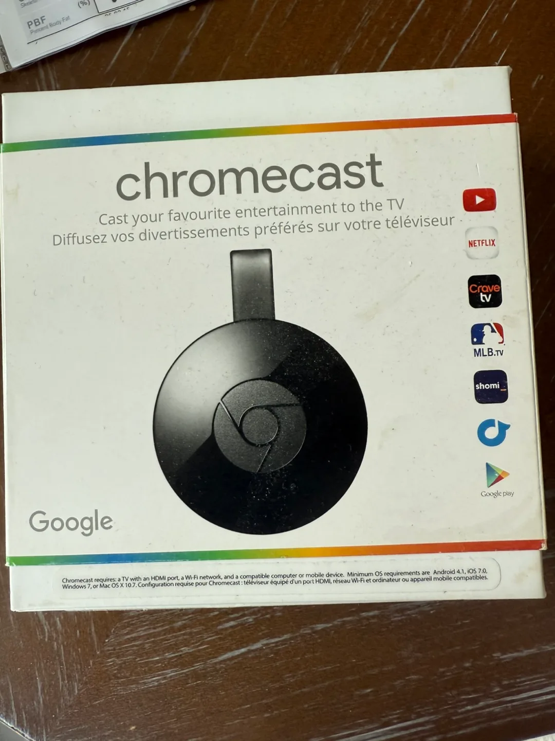 Google Chromecast (Box Included)