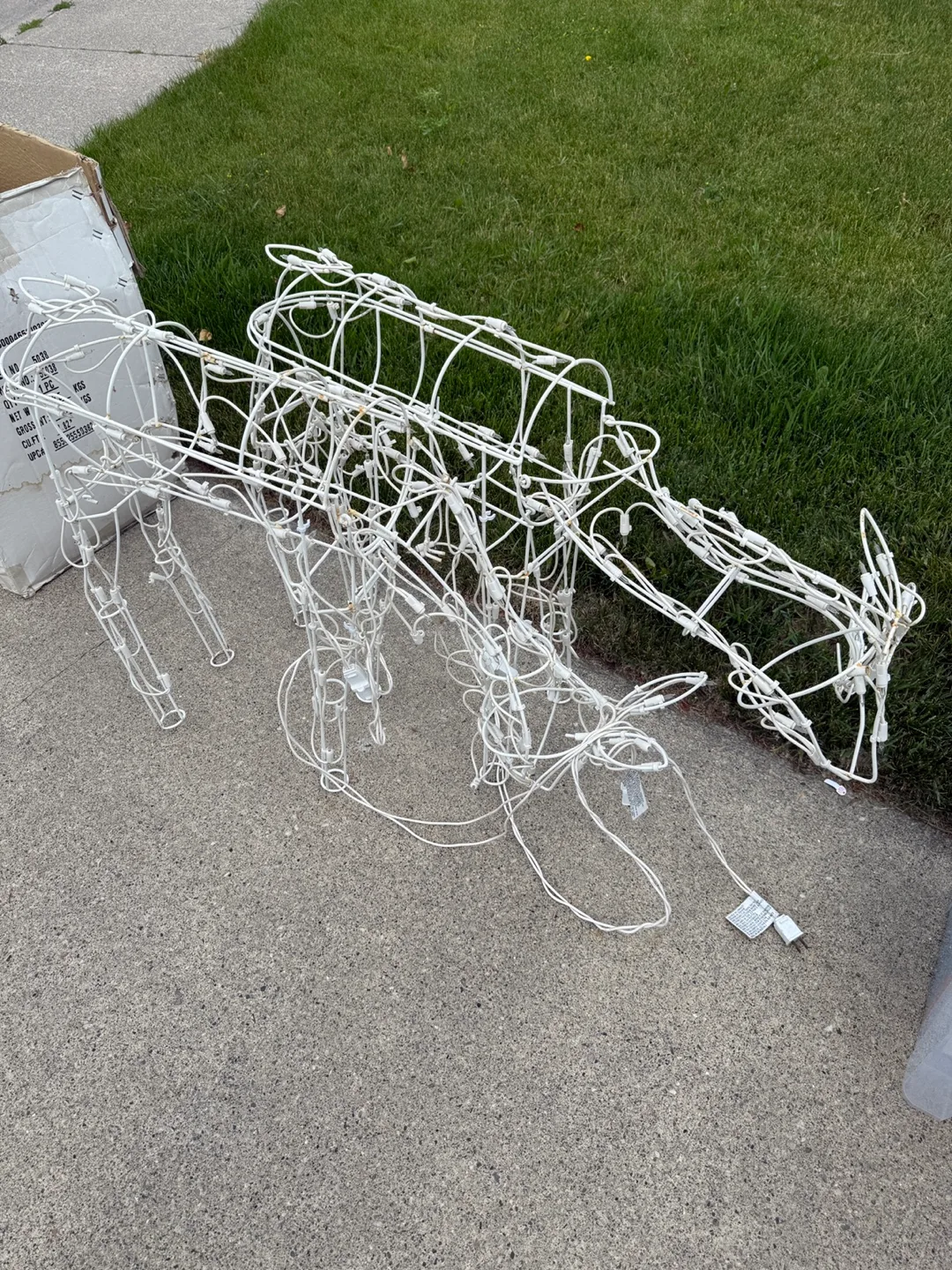 Outdoor Lighted Reindeer Decoration thumbnail