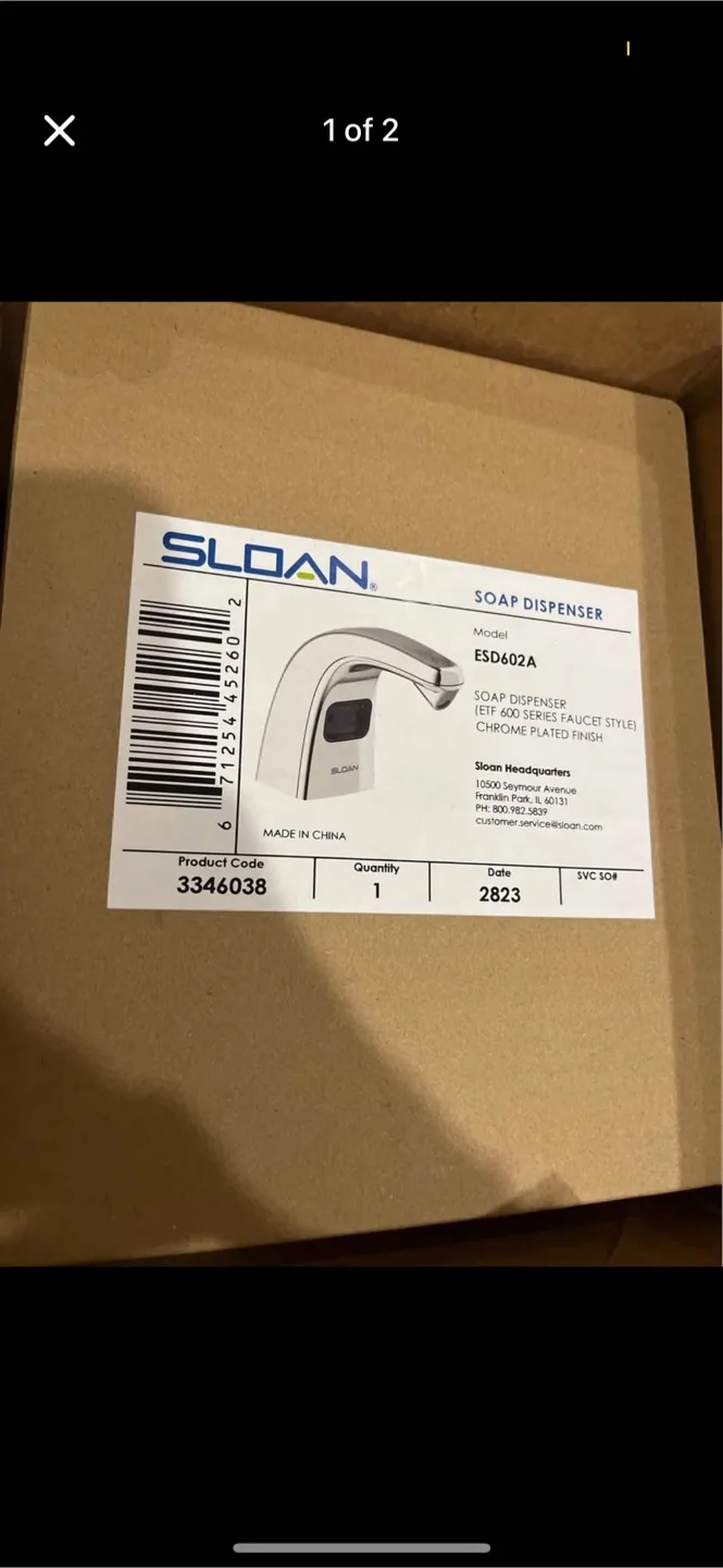 Sloan ESD602A Soap Dispenser - New in Box! thumbnail