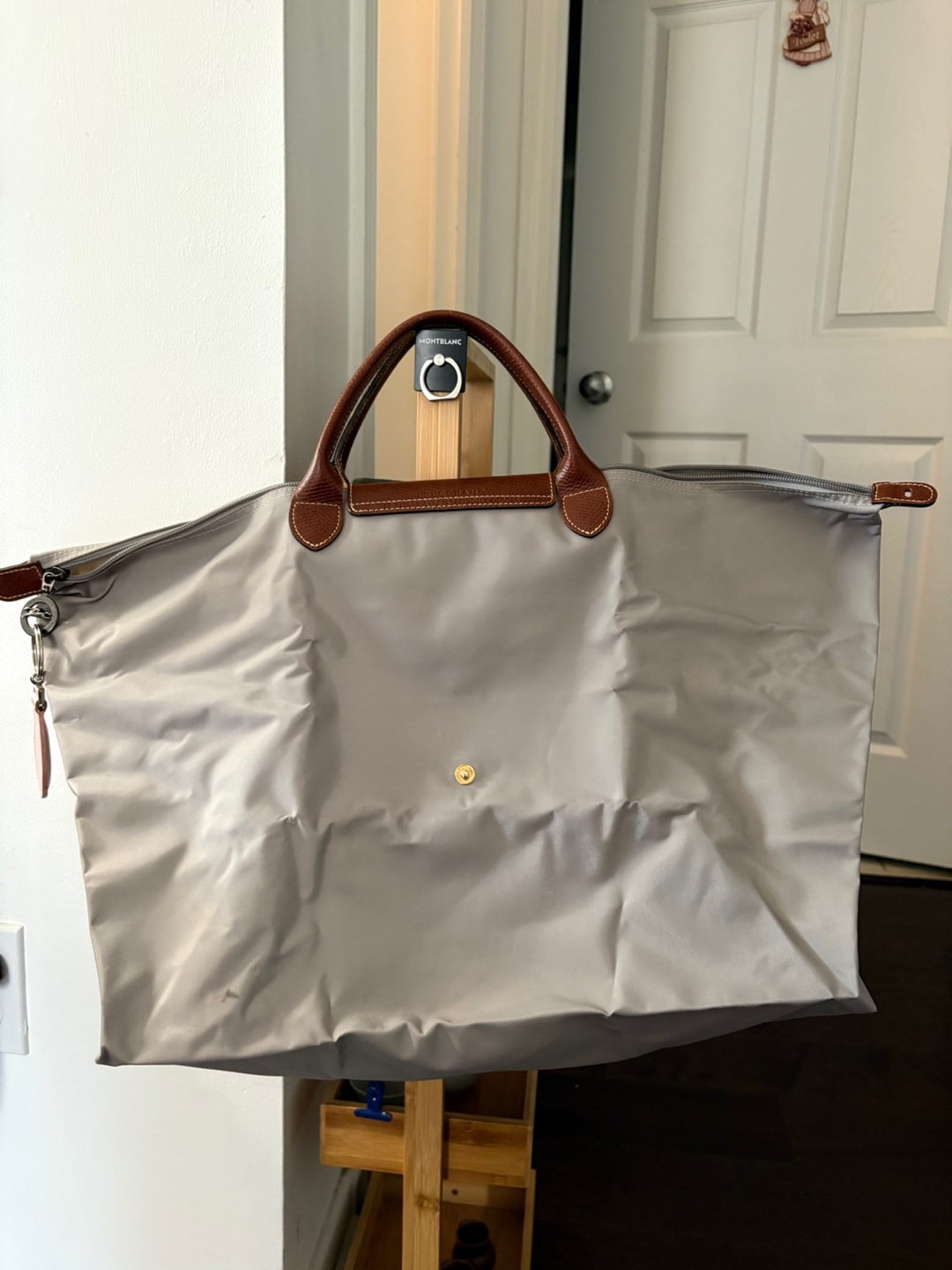 Longchamp Le Pliage Medium Tote Bag - Grey - photo 3