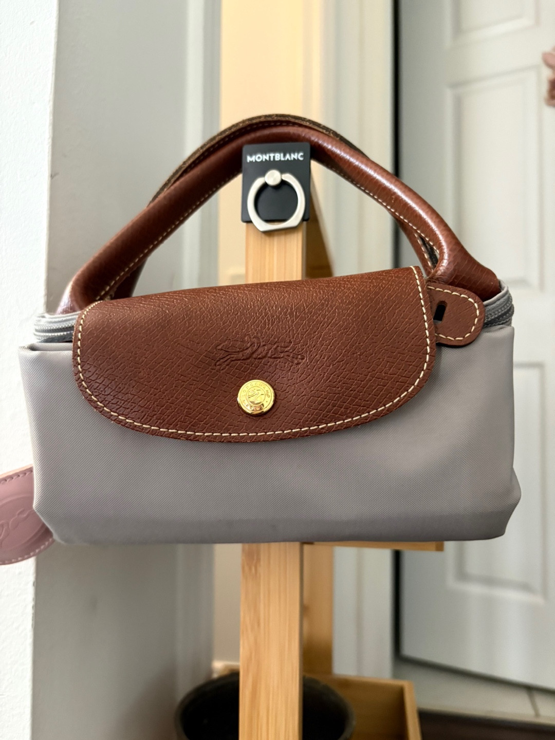 Longchamp Le Pliage Medium Tote Bag - Grey