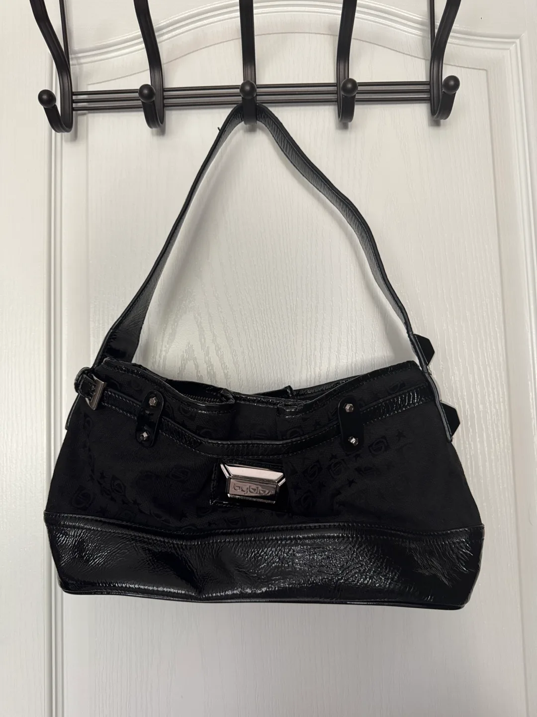 Vintage Byblos Shoulder Black Handbag thumbnail