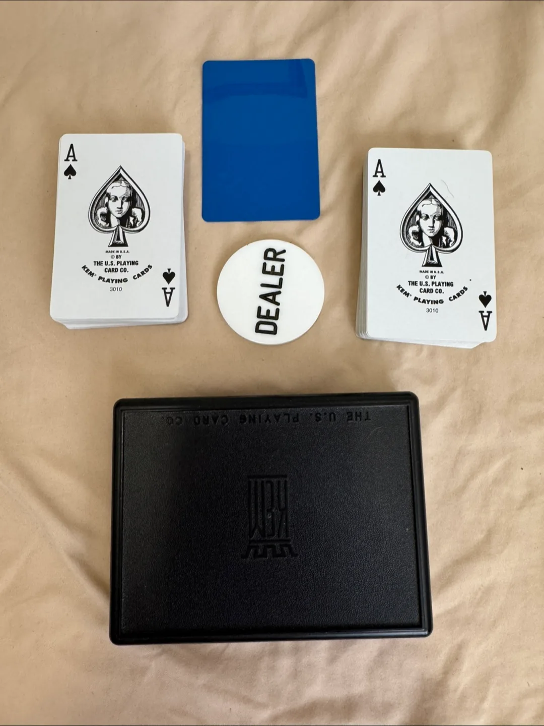 KEM Playing Cards Set with Dealer Button thumbnail