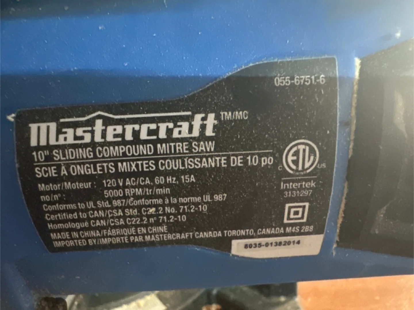 Mastercraft 10" Sliding Compound Mitre Saw image indicator(4)