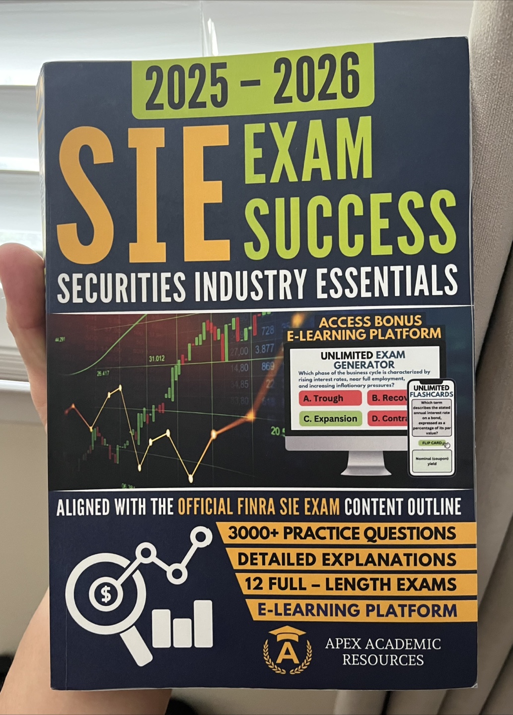 SIE Exam Prep Book with 3k Qs, 12 Prac Exams - Amazon #1 seller