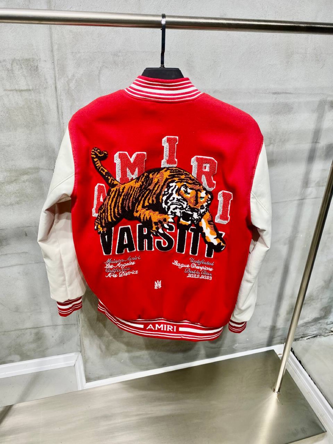 Amiri Varsity Jacket, Red & White - photo 3