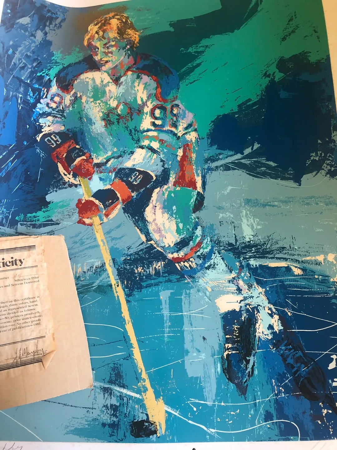 The Great Gretzky"!  Original sing  1981 thumbnail