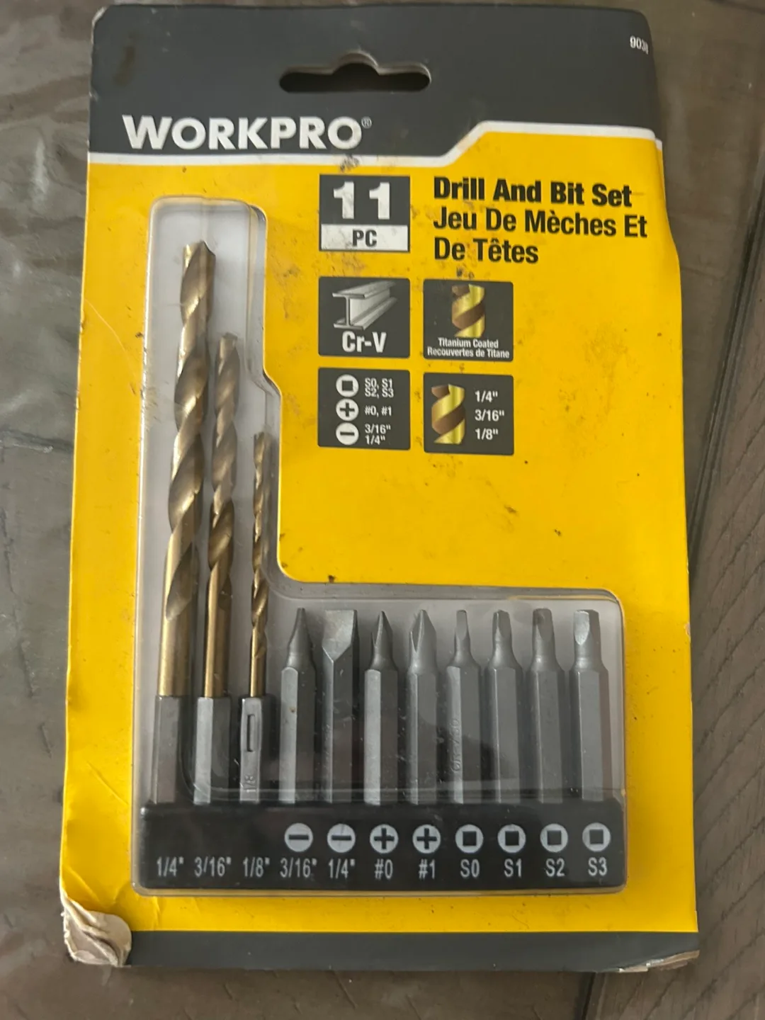 WORKPRO 11 PC Drill And Bit Set - New thumbnail