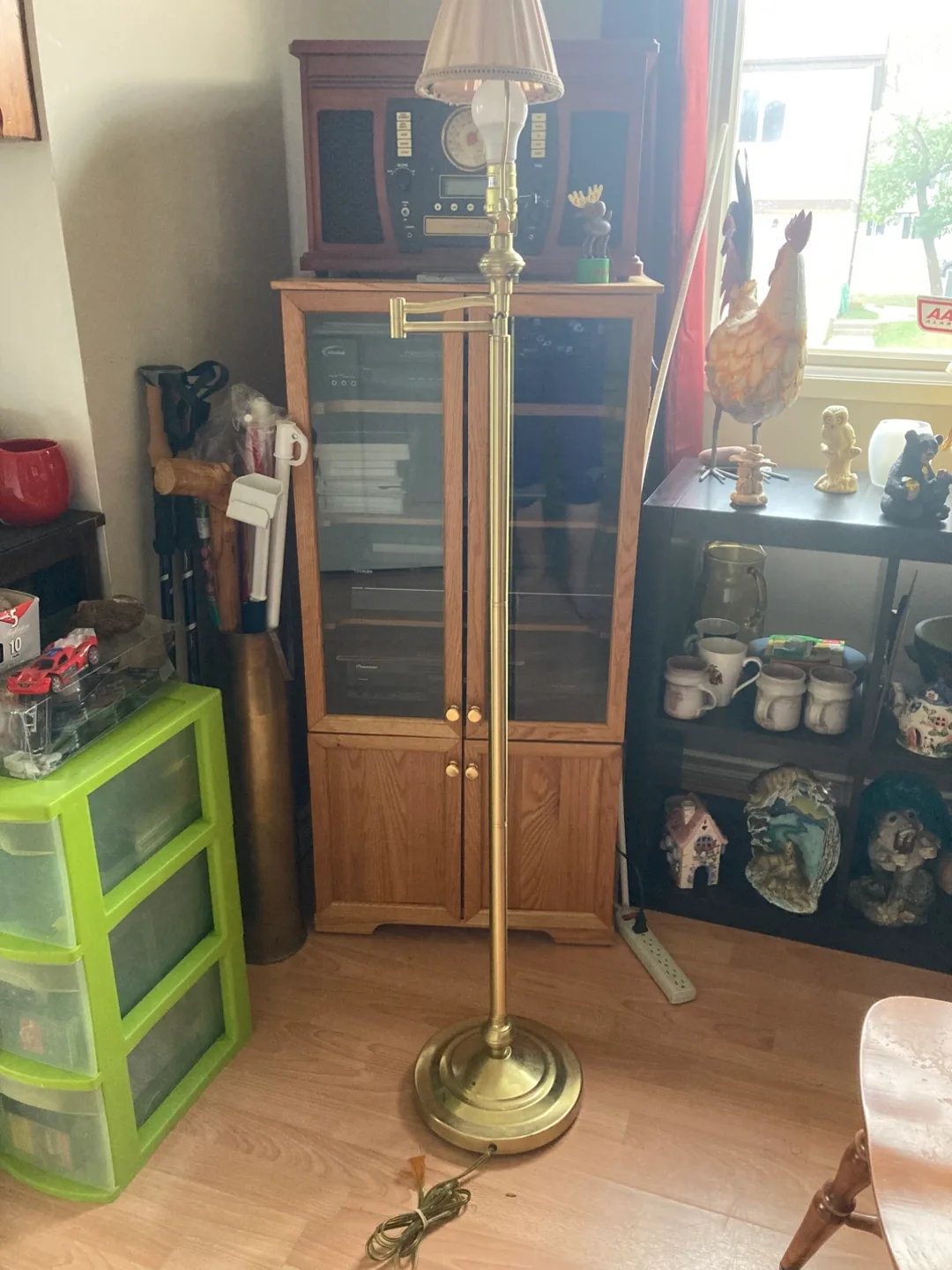 Adjustable Brass Floor Lamp thumbnail