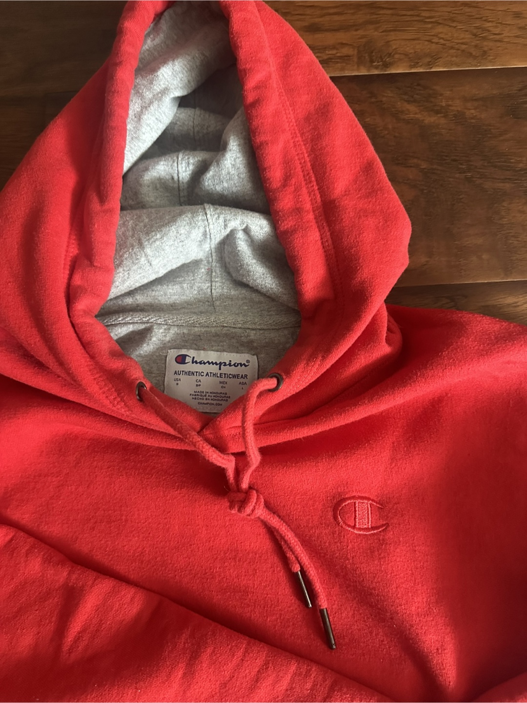 Champion Red Hoodie - Size M - photo 2
