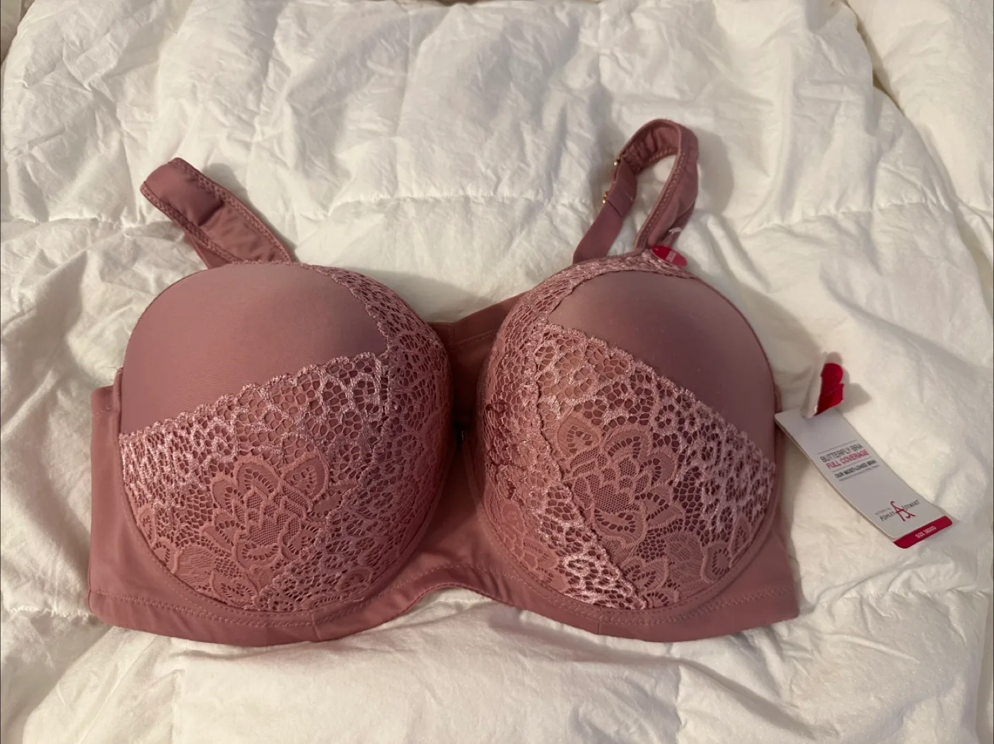 Ashley Stewart Butterfly Bra Full Coverage 38DDD thumbnail