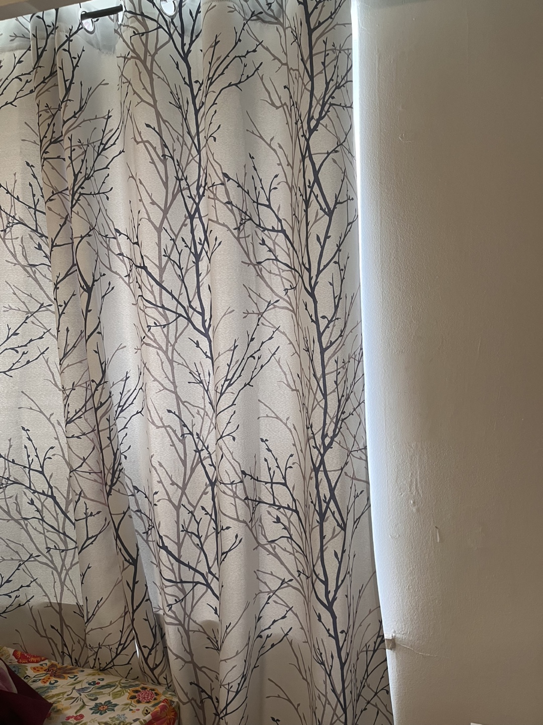 Branch Pattern Curtain for 2 rooms/window units - photo 2