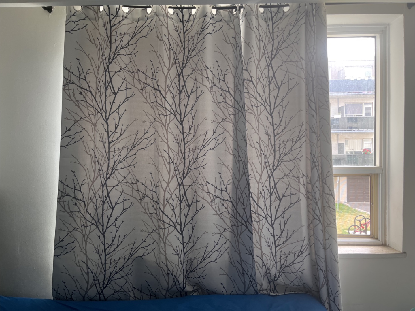 Branch Pattern Curtain for 2 rooms/window units - photo 3