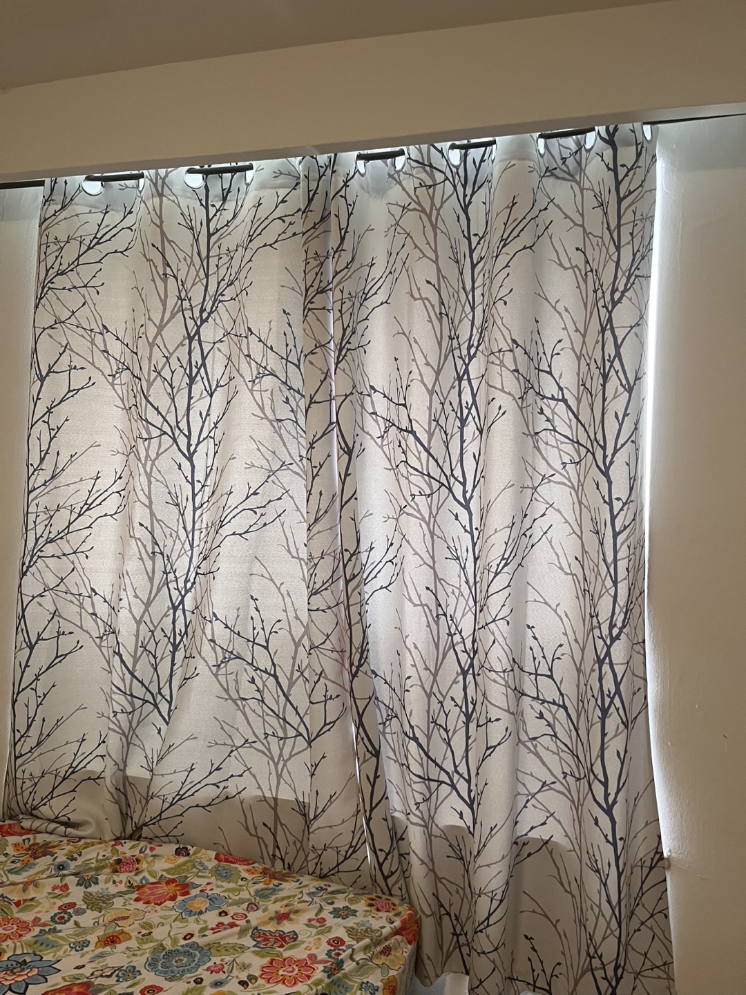 Branch Pattern Curtain for 2 rooms/window units - photo 4