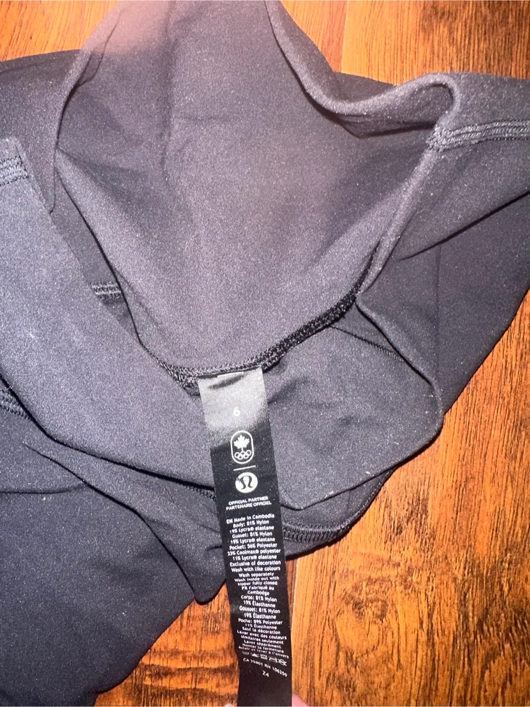 Lululemon Black Leggings - Size 6 image indicator(4)