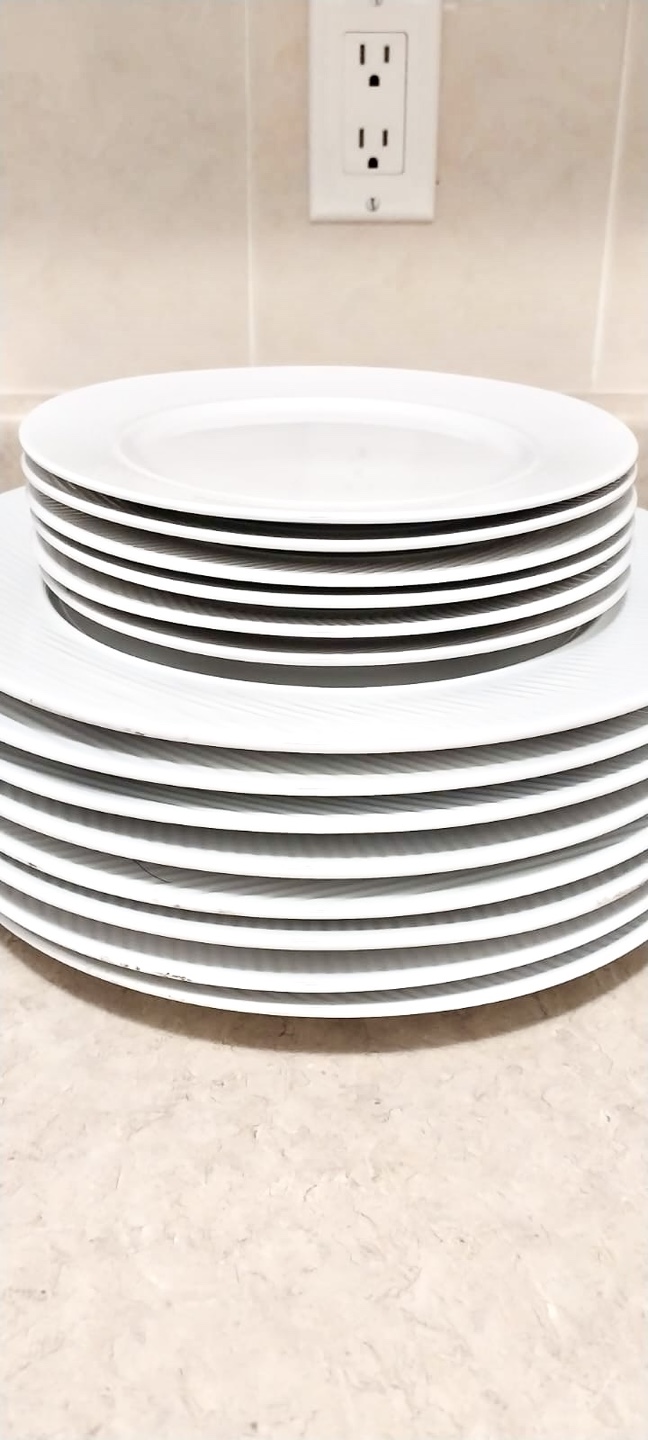 European White Dinnerware Set (Mugs, Bowls, Plates) &  …