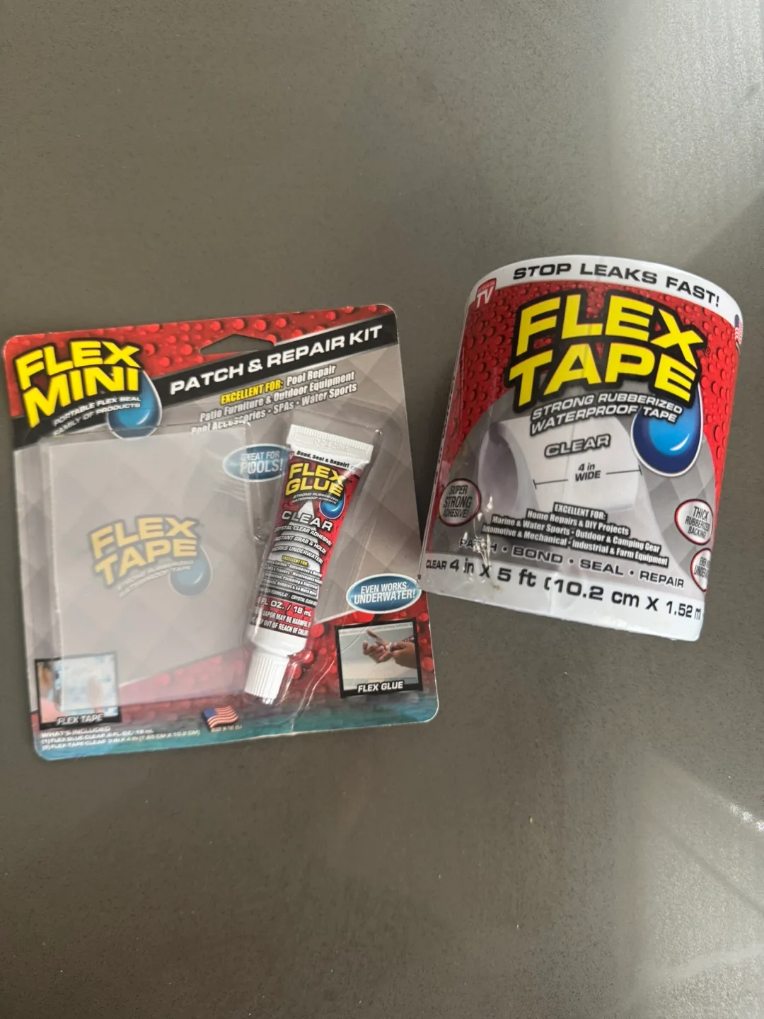Flex Tape Clear 4 in x 5 ft & Flex Mini Patch Kit thumbnail