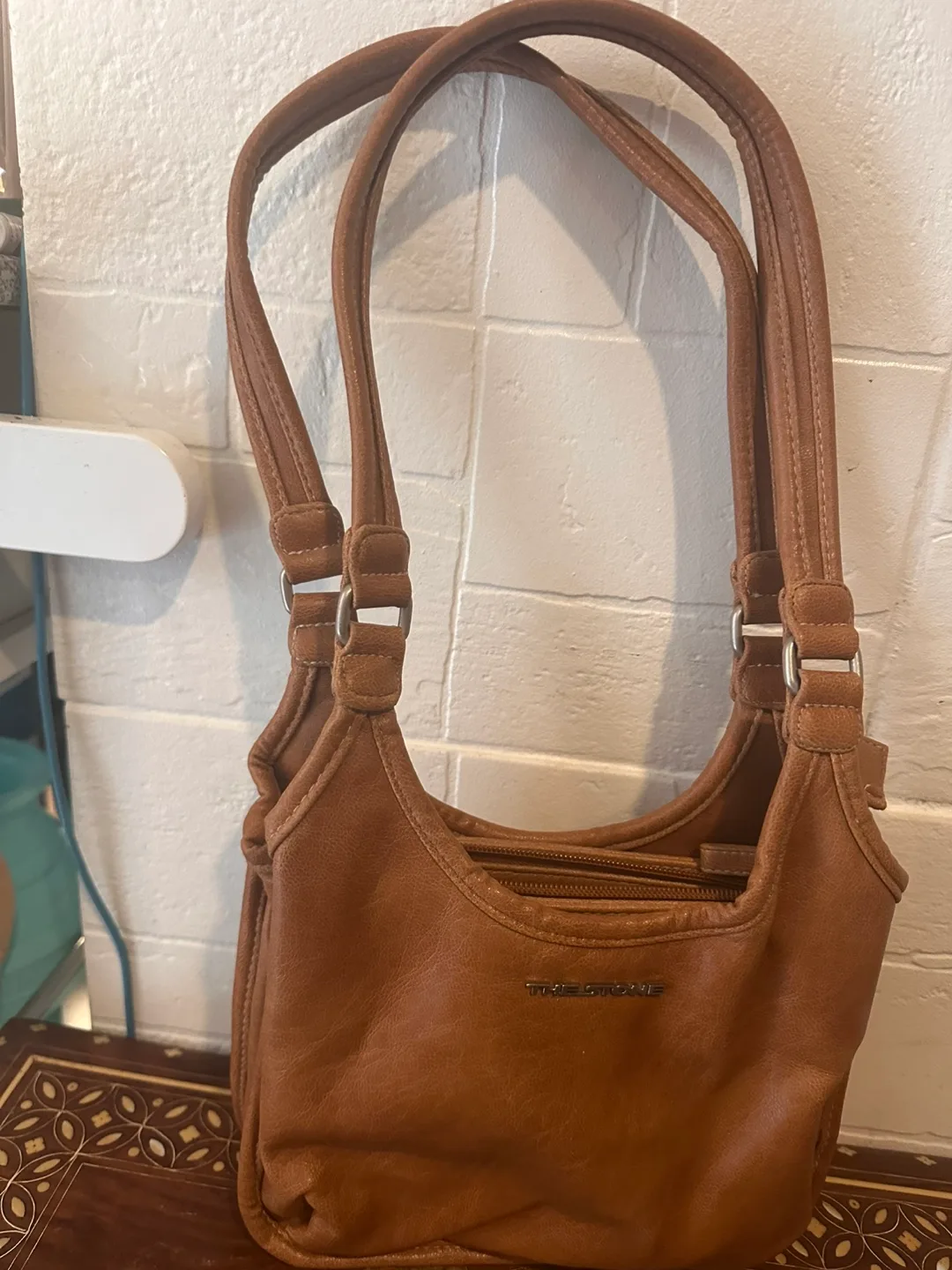 The Stone Brown Leather Handbag thumbnail