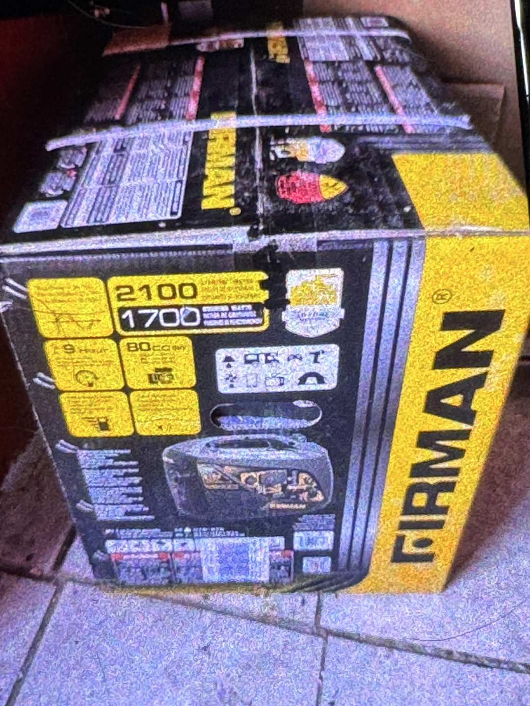 Firman W01782 Inverter Generator - 2100 Starting Watts - photo 4
