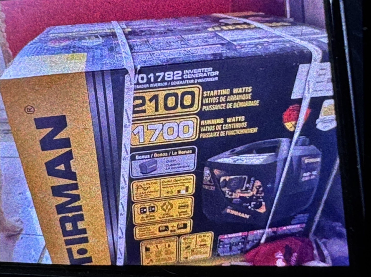 Firman W01782 Inverter Generator - 2100 Starting Watts - photo 5