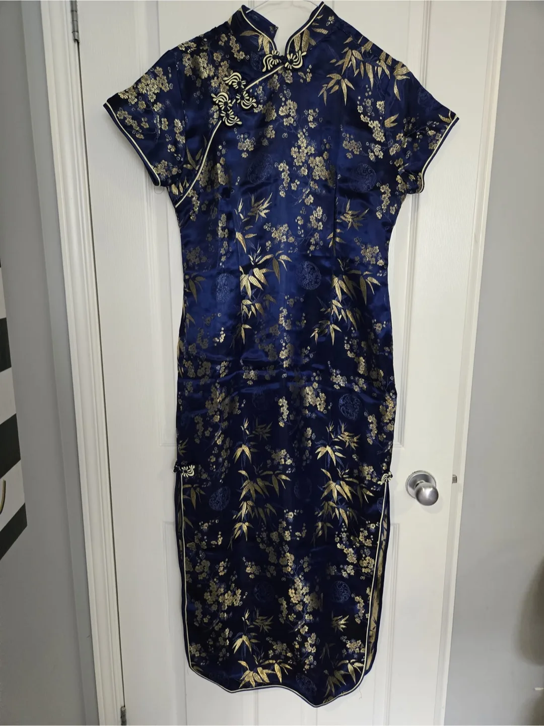 Blue Floral Cheongsam Dress thumbnail