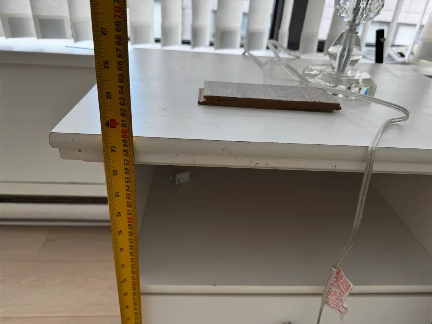 White Nightstand with Two Drawers image indicator(5)