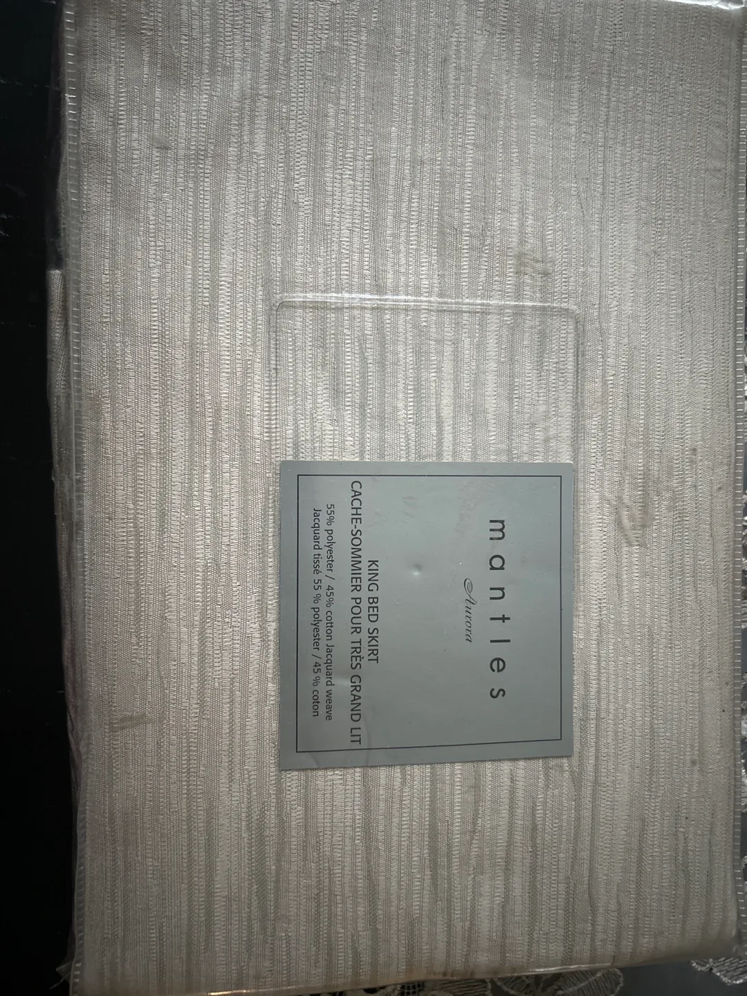 Mantles Avana King Bed Skirt - New in Package! thumbnail