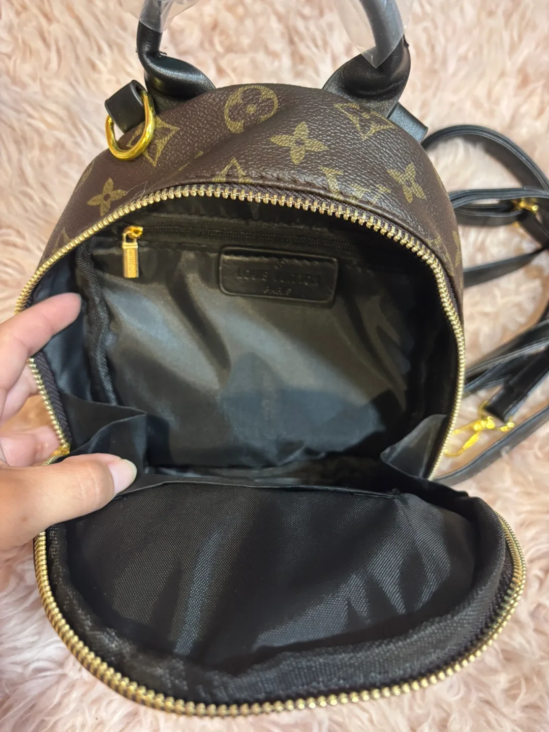 Louis Vuitton-inspired Mini Backpack thumbnail